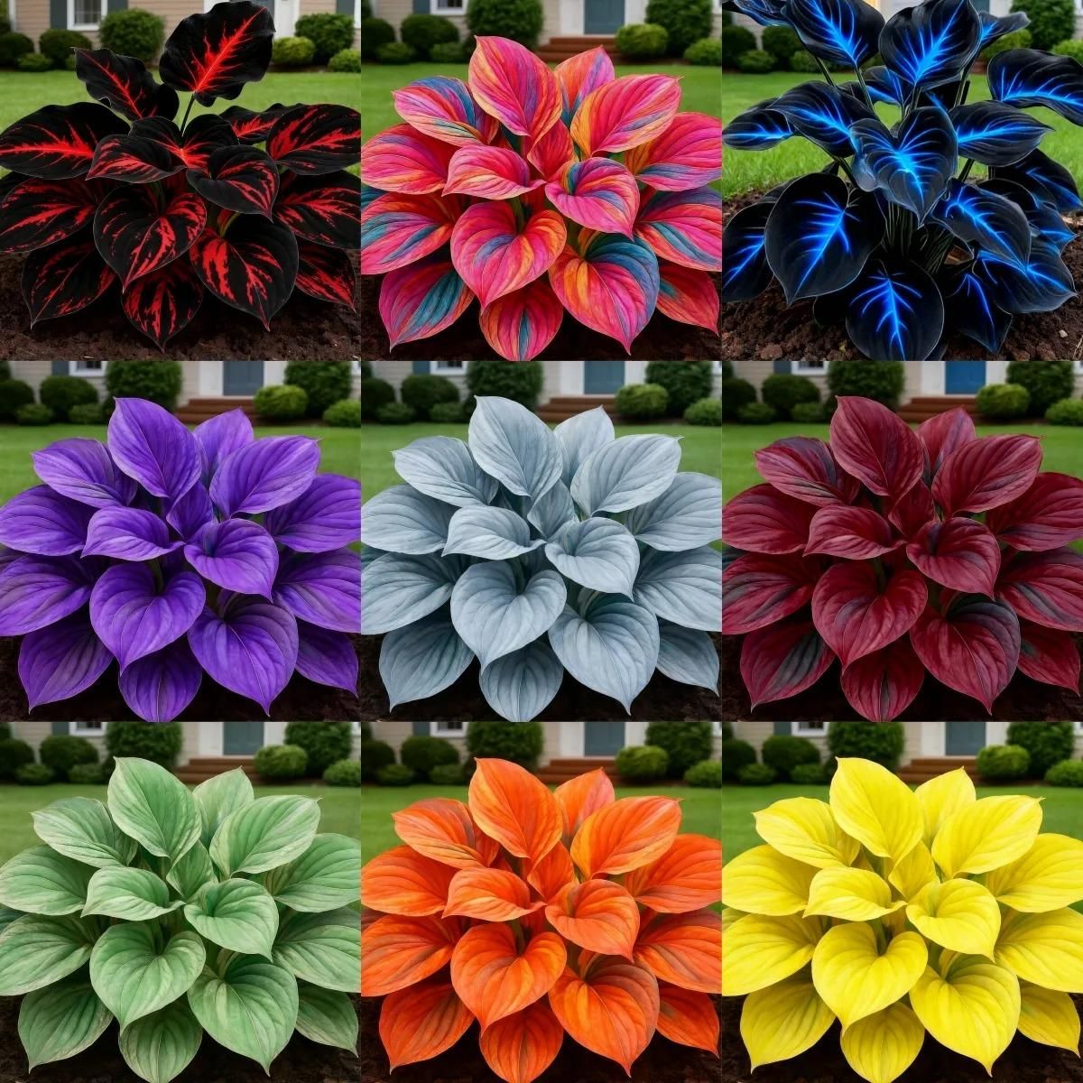 Blue Flame Hostas and Free Organic Pot Mix 100 Grams