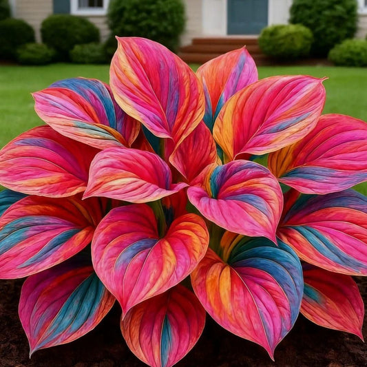 Multicolor Hosta Seeds + 100 Grams Organic Potmix Free
