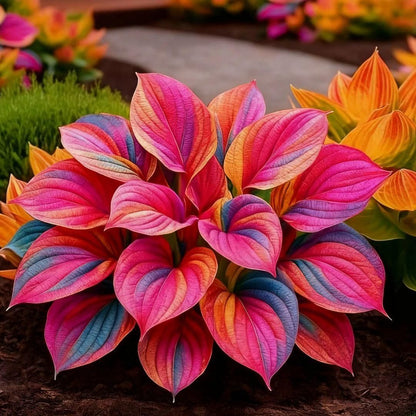 Multicolor Hosta Seeds + 100 Grams Organic Potmix Free